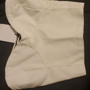 Zara ivory lace up bustier